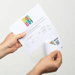 Portanome su foglio A4,97 x 86 mm 120 gr confezione 100 fogli - 187 - 3