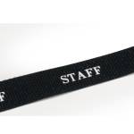 Cordoncini portabadge stampa staff nero 44 cm - 152 - 1