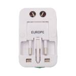 Adattatore da viaggio universale bianco Melchioni - 28273 - 5