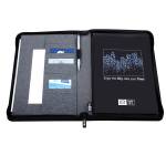 Portablocco Flap tessuto grigio - A4,21569 - 2