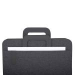 Portablocco Flap con manici tessuto nero - A4,21550 - 2