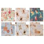 Rotolo carta regalo vintage 70cmx200m fantasie assortite - 21458 - 1