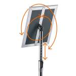 Espositore con cornice a scatto alluminio da pavimento - A3,11924 - 2