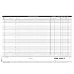 Blocco presenze mensili 21 x 30 cm 50,50 fogli autoautoricalcanti - 4960 - 3