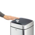 Cestino no touch con sensore 27 x 27 x 57 cm 21 lt argento metallizzato - 26230 - 6