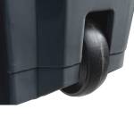 Contenitore mobile Ecoconti a pedale 80 lt plastica riciclata grigio giallo - 27486 - 1