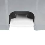 Contenitore mobile Ecoconti a pedale 80 lt plastica riciclata grigio giallo - 27486 - 2