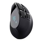 Mouse wireless ergonomico Voxx ricaricabile nero - 28752 - 2