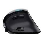 Mouse wireless ergonomico Voxx ricaricabile nero - 28752 - 3