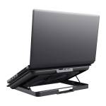 Supporto raffreddante per laptop Exto grigio - 28745 - 1