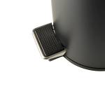 Pattumiera Premium con pedale e vaschetta 5 lt nero satinato - 24975 - 3