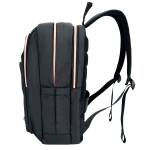 Zaino per pc Katy Rose notebook 15,6 nero cerniera rose gold Digital Design - 21572 - 2