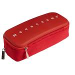 Astuccio 2 zip Monocromo 21 x 5 x 9 cm silicone poliestere colori assortiti - 27569 - 2