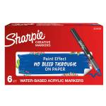 Marcatore acrilico punta pennello blu - 30408 - 1