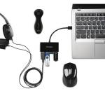 Hub 4 porte USB 3,0 UH4000 nero - 22750 - 3