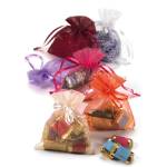 Sacchetti bomboniera Milly 8,5 x 10 cm organza avorio - 22157 - 1