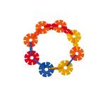 Fiorincasteri in plastica colori assortiti - 21345 - 2