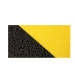 Striscia segnaletica da terra 61 x 15 cm giallo nero - 23263 - 3