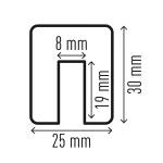 Profilo paracolpi E8 per spigoli giallo nero - 29039 - 1