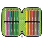Astuccio 3 zip collezione Stilnovo 19,5 x 7,5 x 12,9 cm colori neon assortiti - 25174 - 5