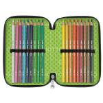 Astuccio 3 zip collezione Stilnovo 19,5 x 7,5 x 12,9 cm colori neon assortiti - 25174 - 6