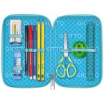 Astuccio 3 zip Candy collection 19,5 x 7,5 x 12,9 cm tessuto fantasie assortite - 25182 - 5