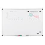 Lavagna magnetica 45 x 60 cm bianco - 26896 - 2