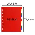 Separatore neutro a 12 tacche PP colori assortiti A4 Maxi - 26082 - 1