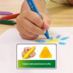 Pastelli Plastidecor in plastica colori assortiti astuccio 12 colori triangle - 10998 - 2