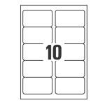 Etichette adesive coprenti BlockOut in carta permanenti 99,1 x 57 mm 25 fogli bianco - 21909 - 1