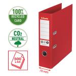 Registratore a leva CO2 neutral A4 dorso 75 mm rosso - 24101 - 1