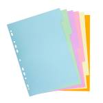 Separatore Forever A4,6 tasti cartoncino 170 gr Exacompta 1606E - 24819 - 2