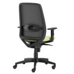 Seduta operativa Tullio TUA con braccioli regolabili verde mela - 28293 - 1