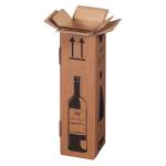 Scatola Wine Pack per 1 bottiglia 10,5 x 10,5 x 42 cm - 27403 - 1