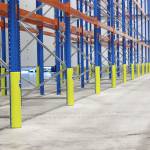 Protezione per scaffalature per montanti larghi 70,87 mm H 60 cm giallo fluo Rack Armour - 27584 - 1