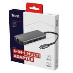 Adattatore multiporta Dalyx USB C 6 in 1 alluminio argento - 28996 - 4