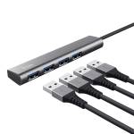 Hub Halyx 4 porte da USB C a USB A 3,2 Gen1 alluminio grigio - 28995 - 1
