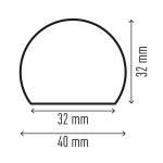 Profilo paracolpi S32R per superfici giallo nero - 29044 - 1