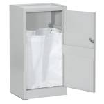 Armadietto portabiancheria con sacco 50 x 40 x 100 cm grigio - 29407 - 1