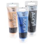 Colori Acryl 75 ml colori metal assortiti astuccio 5 colori - 26033 - 1