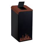 Gettacarte Rubik Evo per raccolta differenziata 80 lt marrone - 23976 - 1