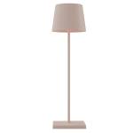 Lampada da tavolo 851 ricaricabile 8 x 30 cm metallo tortora Palmina - 3927