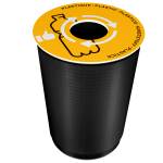 Coperchio raccolta plastica per cestino 133R diametro 38 cm PVC giallo - 10007 - 1