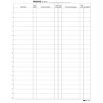 Registro firme presenze al lavoro 31 x 24 cm 100 fogli - E2819 - 8023328281908 - DMwebShop - 2