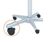 Lavagna portablocco Classic con ruote 100 x 67,5 cm bianco - 4008 - 4