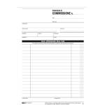 Blocco copia commissioni 3 copie autoautoricalcanti 23 x 15 cm 33 fogli - 3911 - 4