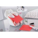 Dispenser gatto bianco ricarica Super Sticky Z Notes rosso rubino CAT 330,76 x 76 mm 90 fogli - 6456 - 1