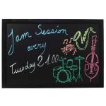 Lavagna Woody cornice nera 40 x 60 cm - 13493 - 2