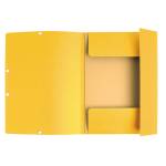Cartella 3 lembi con elastico angolare A4 dorso 0,3 cm cartoncino Lustre giallo - 9358 - 1