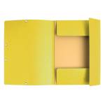 Cartella 3 lembi con elastico angolare A4 dorso 0,3 cm cartoncino Lustre' giallo limone conf. 25 pezzi - 55529E - 3130630555292 - DMwebShop - 1